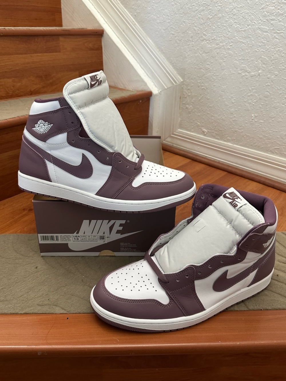 Air Jordan 1 Retro OG High “Sky J Mauve/White” DZ5485-105 Size 13 - Picture 2 of 7